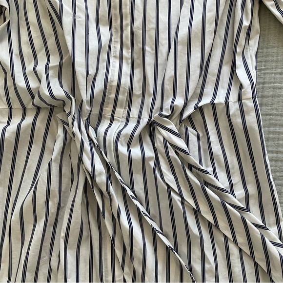 Blue and White Striped Calvin Klein Dress - Picture 8 of 12